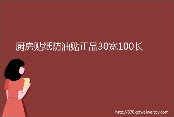 厨房贴纸防油贴正品30宽100长